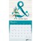 Brush Dance; Love the Journey | 2027 13.75 x 24 Inch (Hanging) Monthly Deluxe Wall Calendar | Featuring the Artwork of Jo Moulton | Linen Envelope | Foil Stamped Cover; Category:Wall Calendars; Image:4